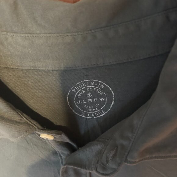 J Crew Broken In Long Sleeved Collared Jersey - Picture 3 of 3